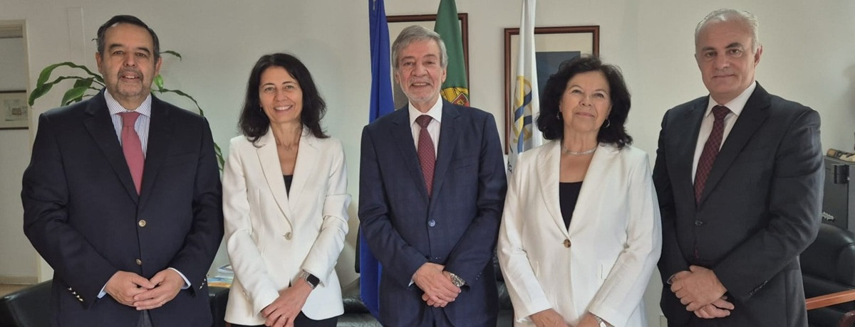Foto do Inspetor-Geral com os quatro Sub-Inspetores-Gerais