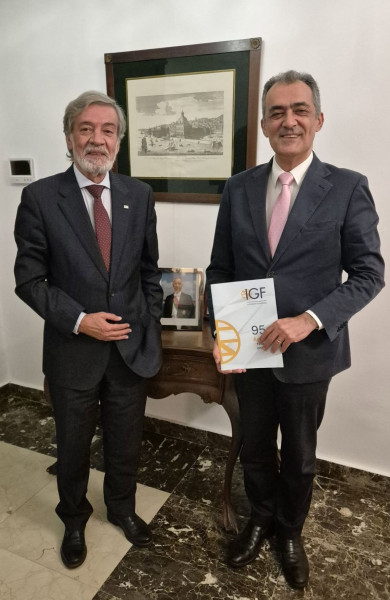 O Inspetor geral e o Embaixador de Portugal na Guiné Equatorial