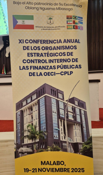 Cartaz da XI Conferência Anual dos Organismos e Controlo Interno OECI da CPLP