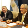 Foto do o Senhor Síndico General de la Nación Miguel Carlos Blanco e o Adjunto Santiago Herrera